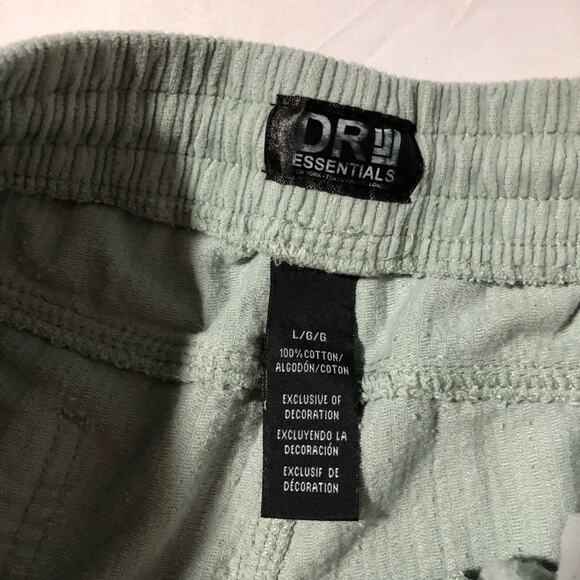 Drill Essentials L wide wale light blue elastic waist corduroy shorts skater - Picture 3 of 9